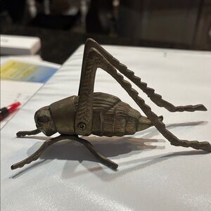 VTG Large Brass Grasshopper; Missing antennae, Avant Garde, Collectible, Stylish